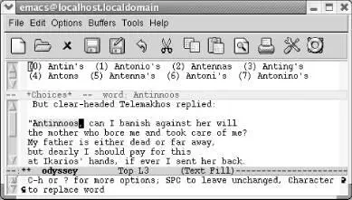 Ispell moves to the next unrecognized word another proper name We insert a - фото 43