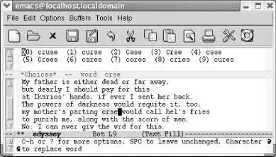 Emacs moves to the next misspelling crse Ispell replaces the words then - фото 48