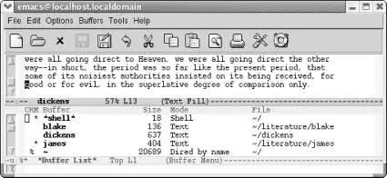Emacs displays a list of buffers You can use this list as an informational - фото 68