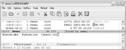 Emacs asks you to confirm the deletion by typing yesWindows Type yesto - фото 82