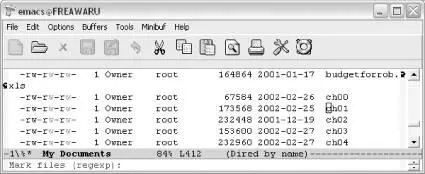 Emacs asks for a regular expression so that it can mark the files Windows - фото 88