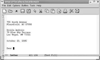 The macro finishes by typing the opening for the letter Now the macro has - фото 107