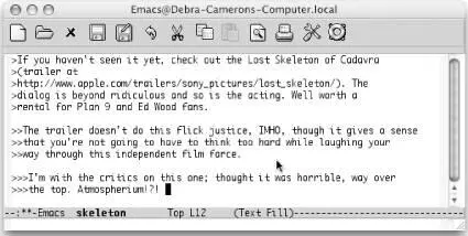 Text indented at various levels Mac OS X Mark the text as a region move to - фото 108