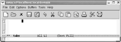 Pressing Tabin text mode or fundamental mode inserts a tab character that moves - фото 110