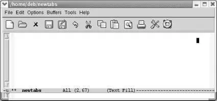 Emacs moves to the end of the line As you can see changing tab stops in this - фото 115