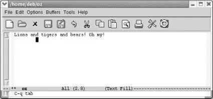 The cursor moves eight columns forward and does not align with the text in the - фото 116