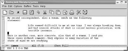 Emacs indents the paragraph 15 spaces Although arguably it can be a pain to - фото 123