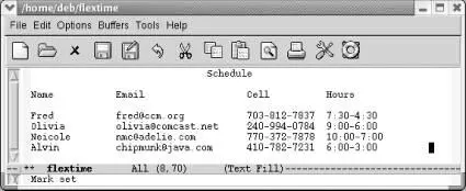 Emacs inserts the rectangle we killed earlier Emacs inserts the rectangle - фото 138