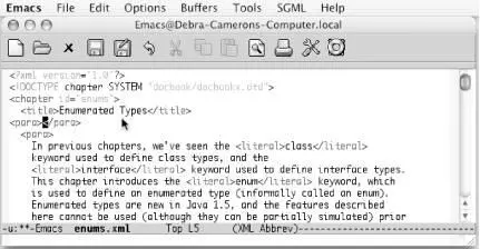 Emacs inserts opening and closing paragraph tags Mac OS X Note that Emacs - фото 172
