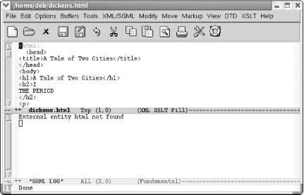 psgml mode eliminates the namespace declaration in the tag More needs to be - фото 179