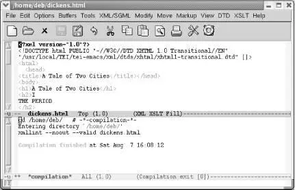 The compilationbuffer indicates somewhat cryptically that the document is - фото 182