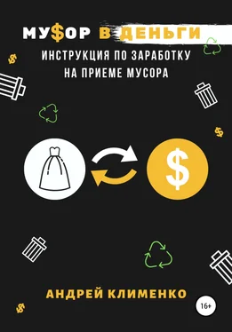 Андрей Клименко Мусор в деньги: инструкция по заработку на приеме мусора обложка книги