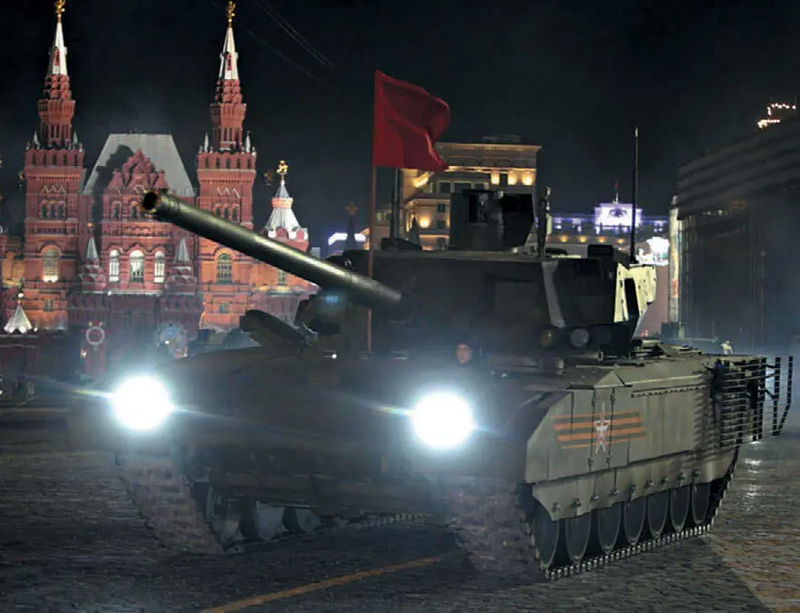 Т14 Армата во время ночной репетиции Парада Победы Трансмиссия - фото 30