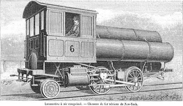 НьюЙоркский пневмолокомотив Иллюстрация из журнала La Nature 1882 г - фото 19