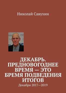 Николай Савухин Декабрь. Предновогоднее время – это бремя подведения итогов. Декабри 2017—2019 обложка книги