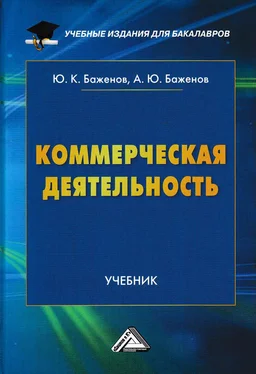 Юрий Баженов Коммерческая деятельность обложка книги