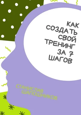 Станислав Шапошников Как создать свой тренинг за 7 шагов. Практическое руководство обложка книги