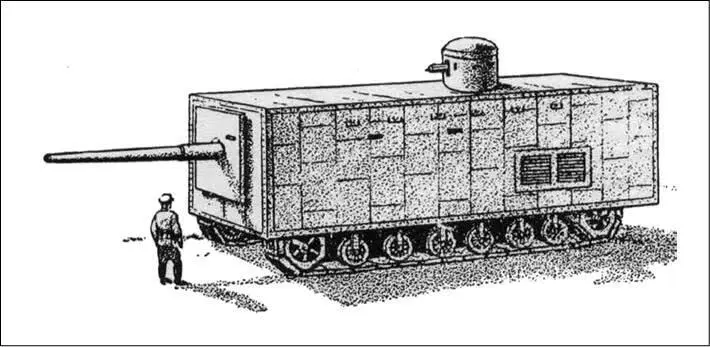 Бронированный автомобиль Василия Менделеева рисунок по чертежам автора 1915 - фото 5