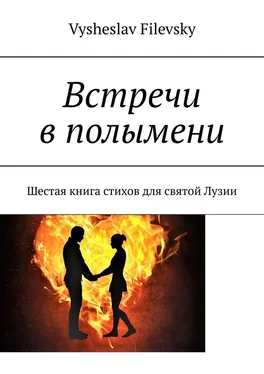 Vysheslav Filevsky Встречи в полымени. Шестая книга стихов для святой Лузии обложка книги