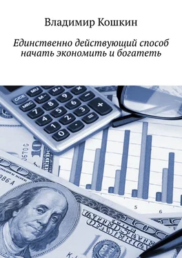 Владимир Кошкин Единственно действующий способ начать экономить и богатеть обложка книги