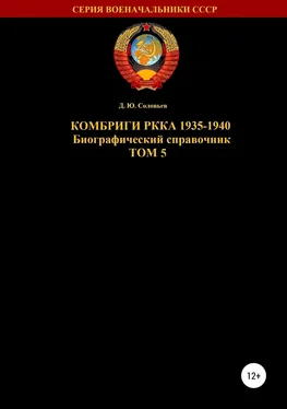 Денис Соловьев Комбриги РККА 1935—1940. Том 5 обложка книги