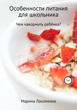 Марина Лакомкина Особенности питания для школьника обложка книги