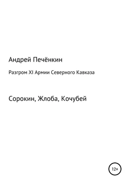 Андрей Печёнкин Разгром ХI Армии Северного Кавказа обложка книги