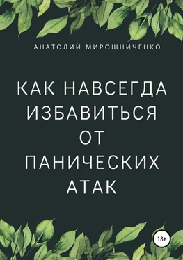 Анатолий Мирошниченко Как навсегда избавиться от панических атак обложка книги