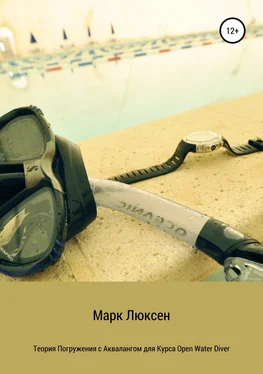 Марк Люксен Теория погружения с аквалангом для курса Open Water Diver обложка книги