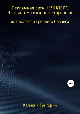 Григорий Каликин Рекламная сеть НЕЯНДЕКСА. Экосистема интернет-торговли для малого и среднего бизнеса. обложка книги