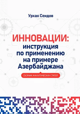 Урхан Сеидов Инновации: инструкция по применению на примере Азербайджана. Сборник аналитических статей обложка книги