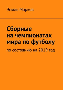 Эмиль Марков Сборные на чемпионатах мира по футболу. По состоянию на 2019 год обложка книги