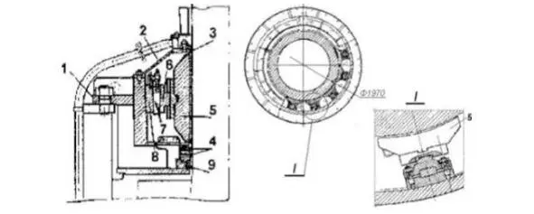 Рис 7 Направляющий подшипник гидротурбины с самоустанавливающими сегментами - фото 11