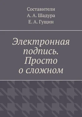 Антон Шадура Электронная подпись. Просто о сложном обложка книги