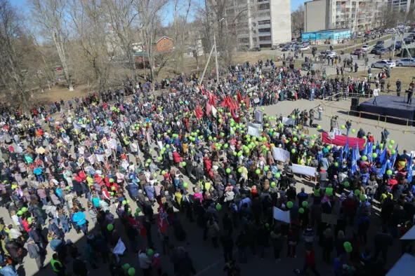 Самый крупный митинг против полигона ТКО Лесная в посёлке Большевик 18 - фото 5