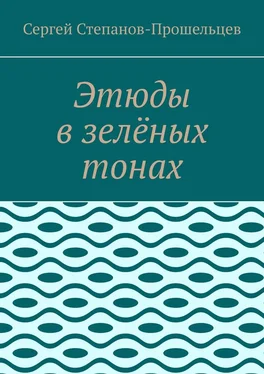 Сергей Степанов-Прошельцев Этюды в зелёных тонах обложка книги