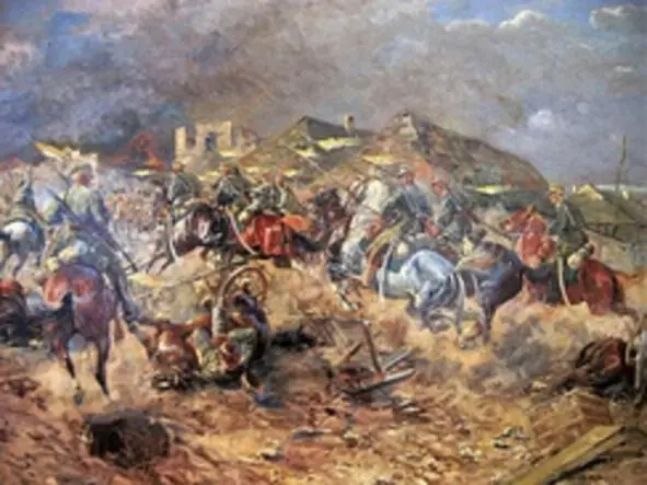 Борьба России с Польскими уланами в 1919 году Картина Л Винтеровского 1926 С - фото 16