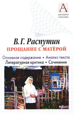 Игорь Родин В. Г. Распутин «Прощание с Матерой». Основное содержание. Анализ текста. Литературная критика. Сочинения обложка книги