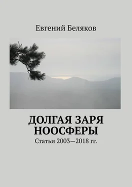 Евгений Беляков Долгая заря Ноосферы. Статьи 2003-2018 гг. обложка книги