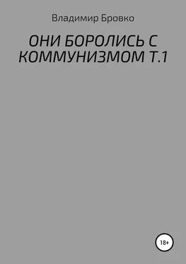 Владимир Бровко Они боролись с коммунизмом. Т.1 обложка книги