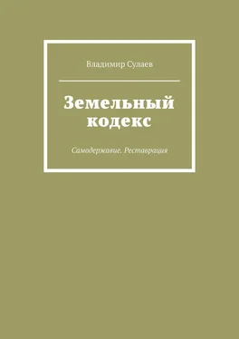 Владимир Сулаев Земельный кодекс. Самодержавие. Реставрация обложка книги