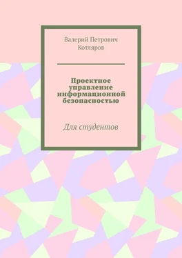 Валерий Котляров Проектное управление информационной безопасностью. Для студентов обложка книги