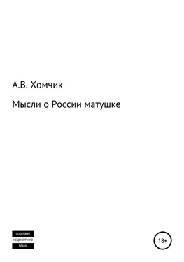 Александр Хомчик Мысли о России матушке обложка книги