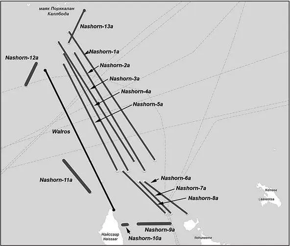 Минные постановки на заграждении Насхорн в 1943 г Подведем итоги В общей - фото 5