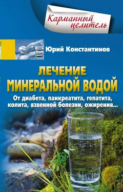 Юрий Константинов Лечение минеральной водой. От диабета, панкреатита, гепатита, колита, язвенной болезни, ожирения… обложка книги