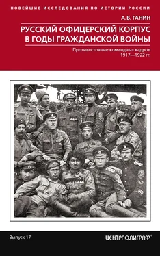 Андрей Ганин Русский офицерский корпус в годы Гражданской войны. Противостояние командных кадров. 1917–1922 гг. обложка книги