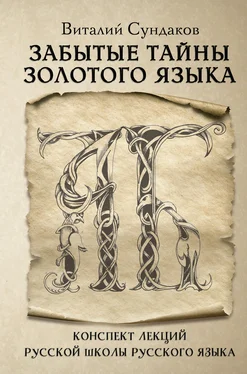 Виталий Сундаков Забытые тайны золотого языка обложка книги