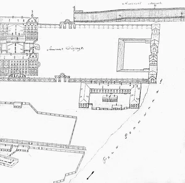 Аничков дворец на аксонометрическом плане СанктПетербурга 17651773 гг - фото 11