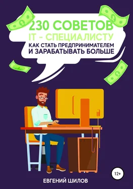 Евгений Шилов 230 советов IT-специалисту как стать предпринимателем и зарабатывать больше обложка книги