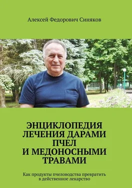 Алексей Синяков Энциклопедия лечения дарами пчел и медоносными травами. Как продукты пчеловодства превратить в действенное лекарство обложка книги